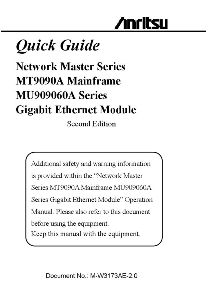 Anritsu Network Master Series quick guide