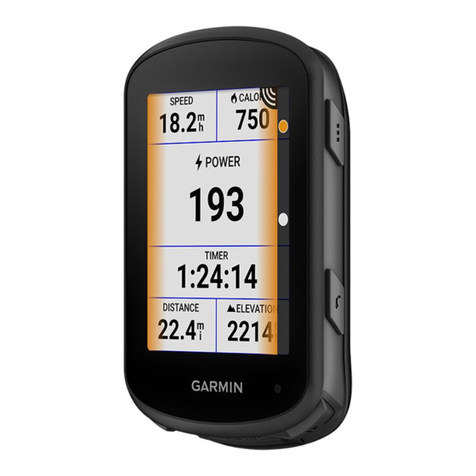 Garmin EDGE 540 owner's manual