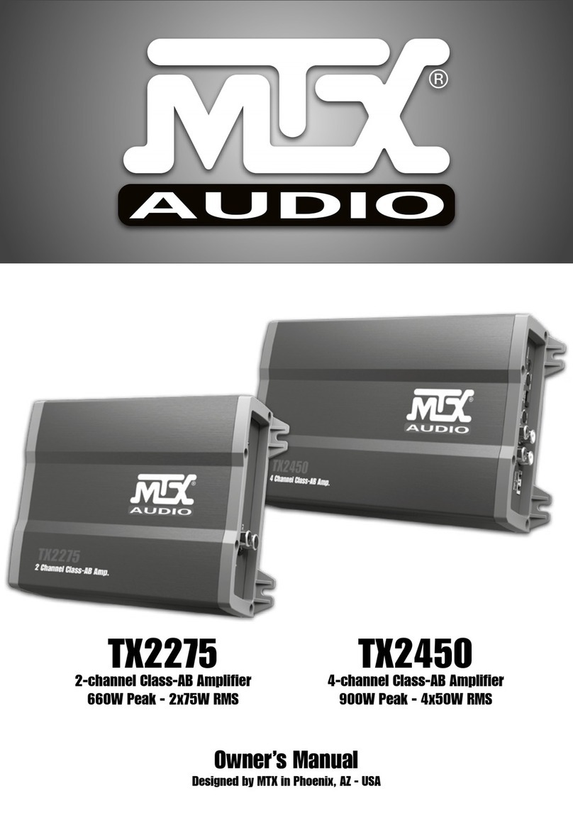 MTX TX2275 owner's manual