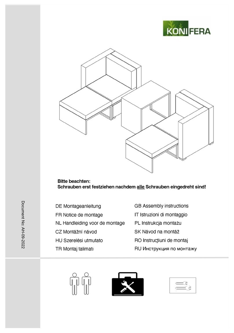 Konifera Matera 87954568 Assembly instructions Konifera Matera 87954568 Assembly instructions