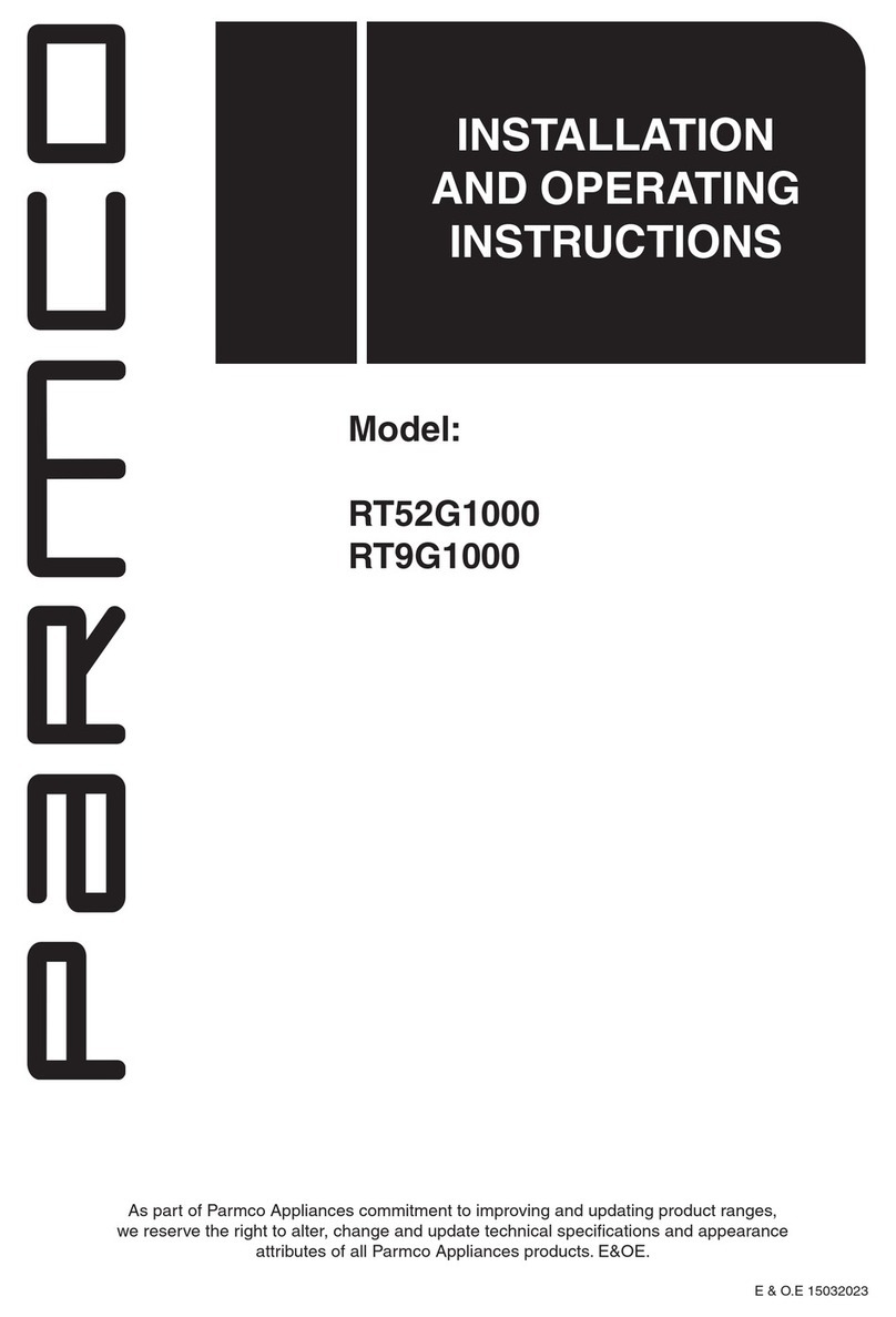 Parmco RT52G1000 User manual Parmco RT52G1000 User manual
