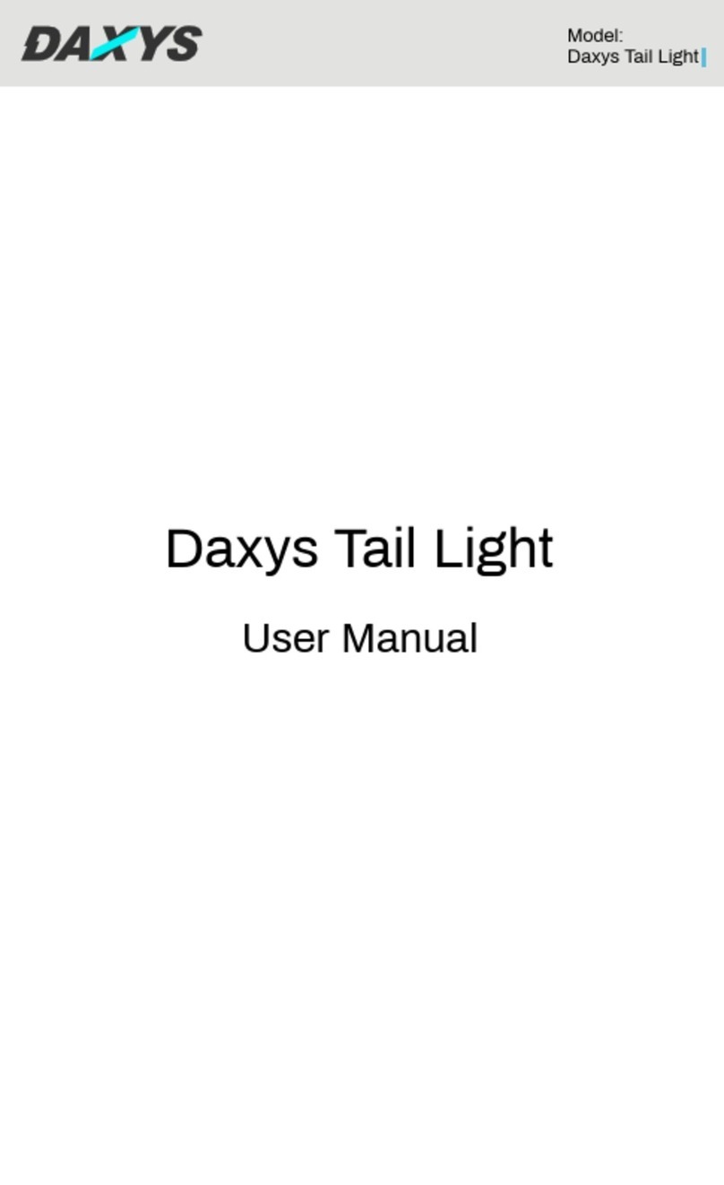 DAXYS Tail Light user manual