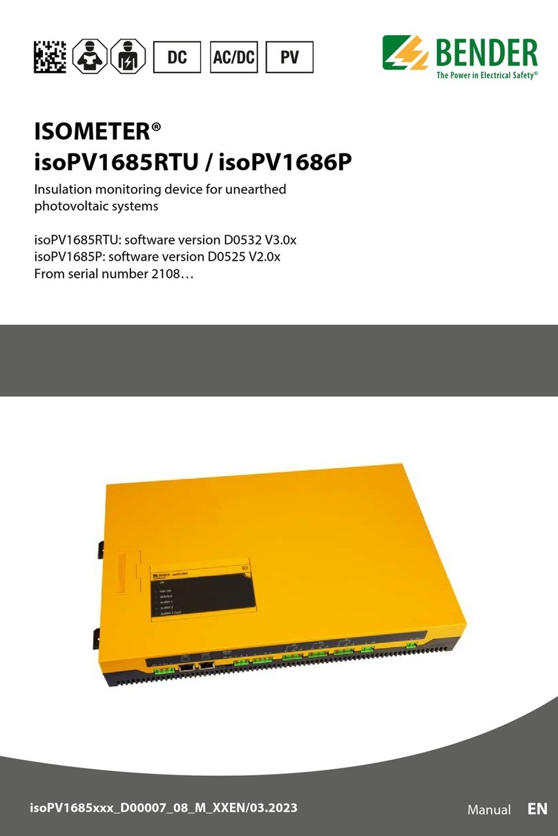 Bender ISOMETER isoPV1685RTU manual Bender ISOMETER isoPV1685RTU manual