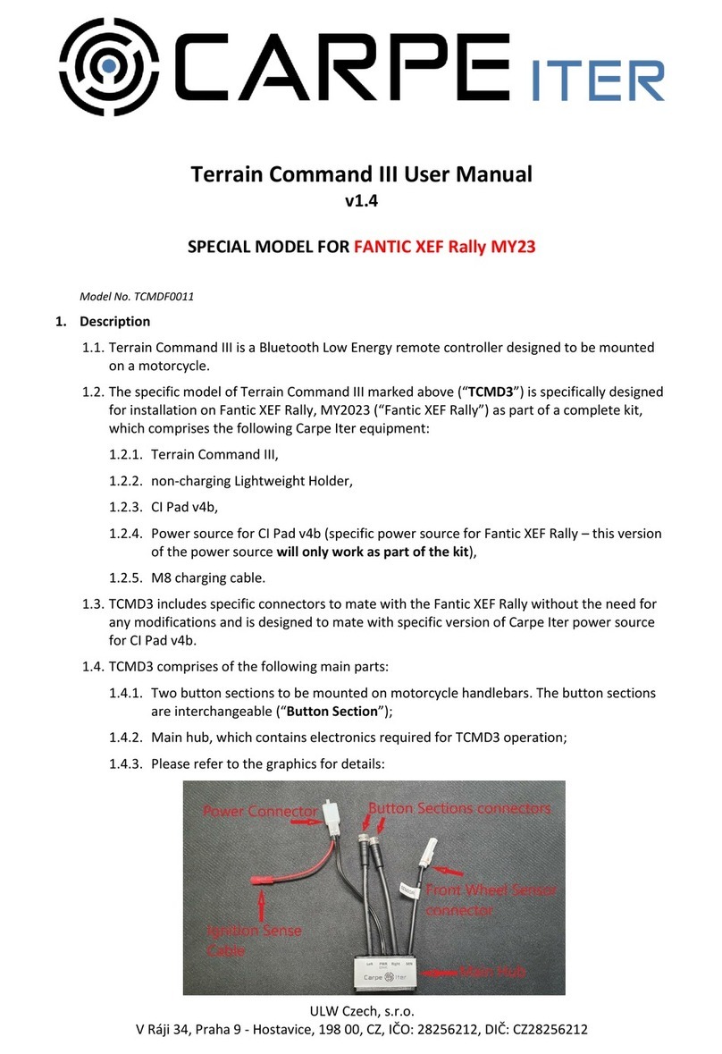 Carpe Iter Terrain Command III user manual