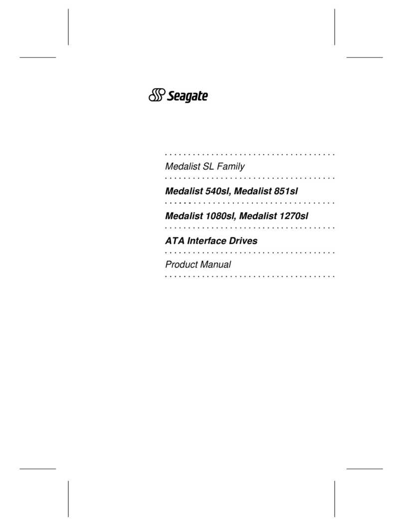 Seagate Medalist SL User manual