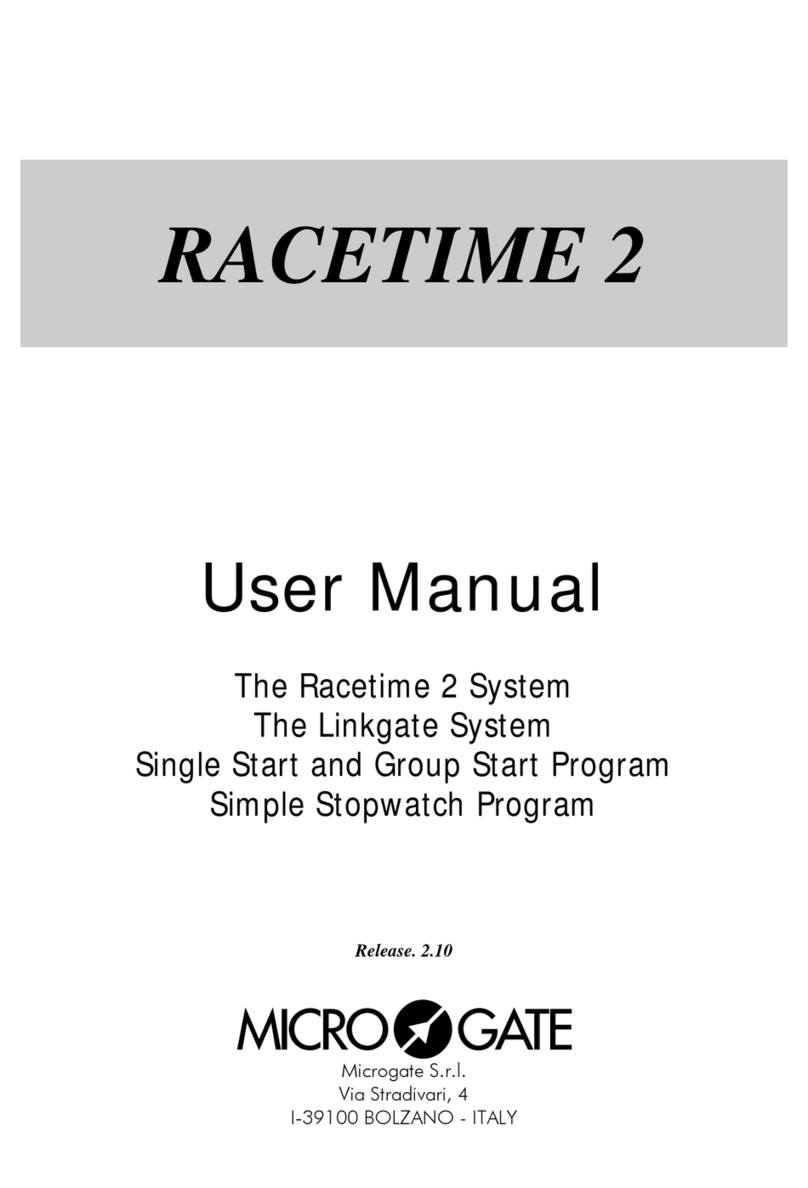 Microgate RACETIME 2 user manual