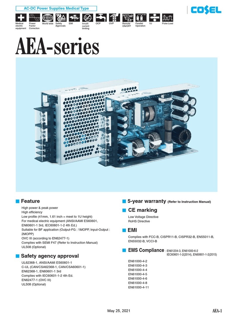 Cosel AEA Series User manual