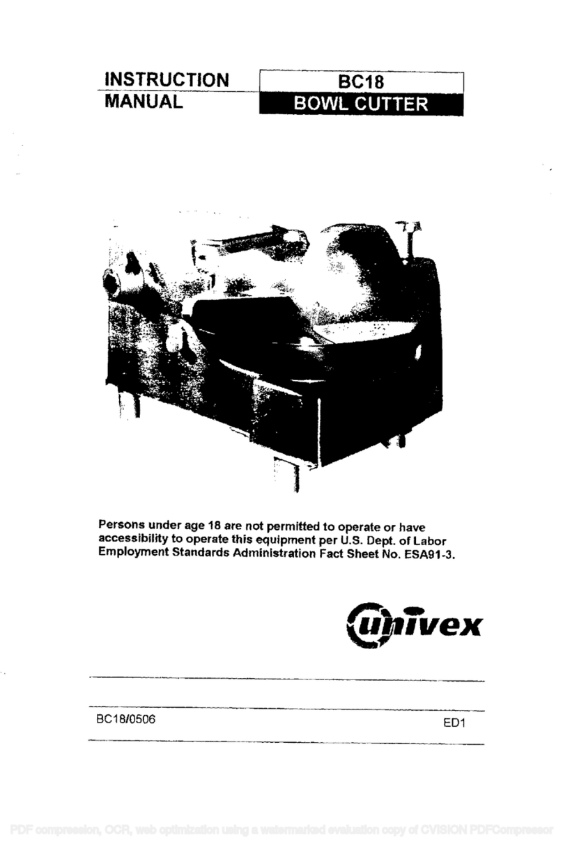 Univex BC18 User manual