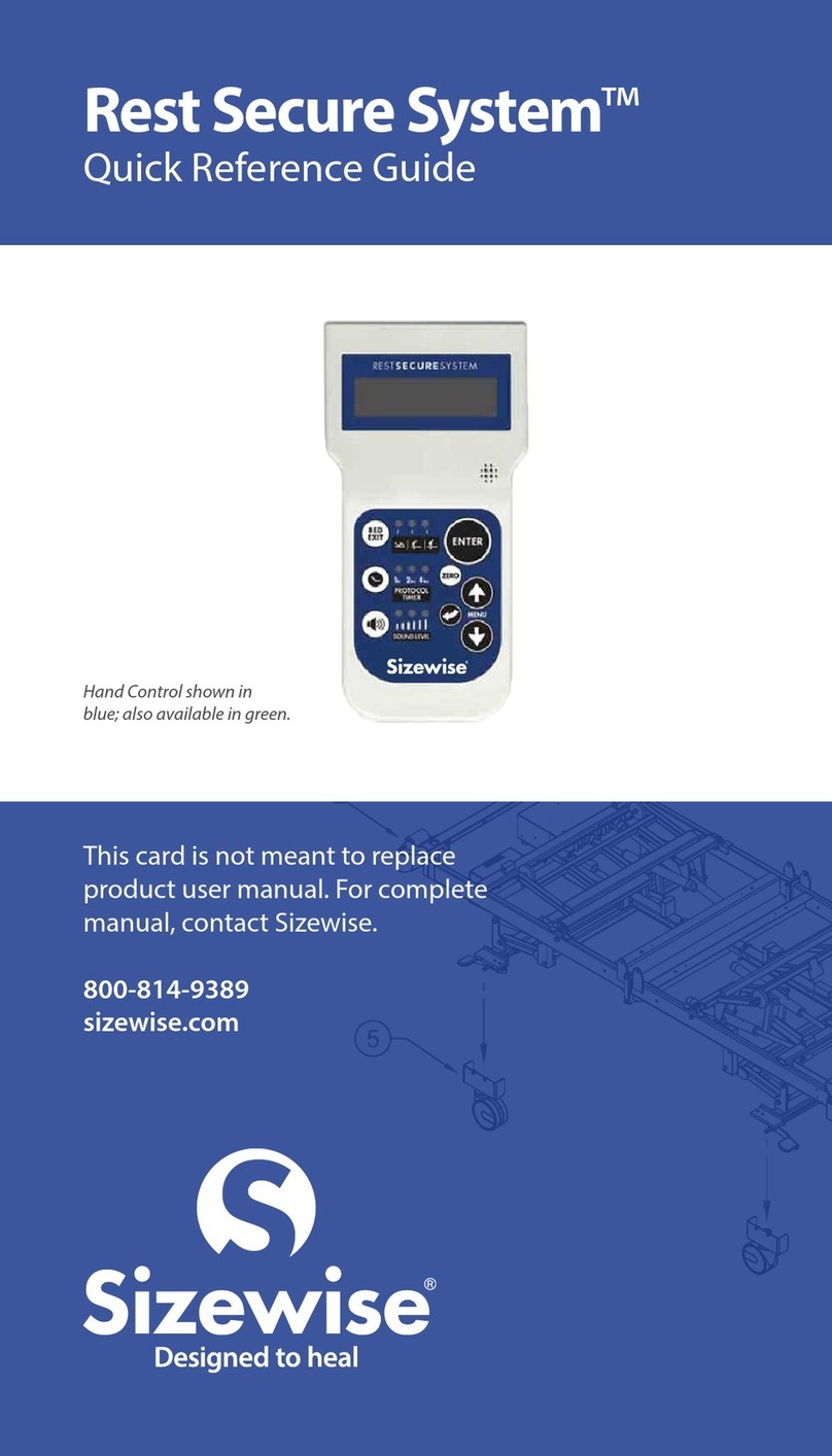 Sizewise Rest Secure System Quick reference guide
