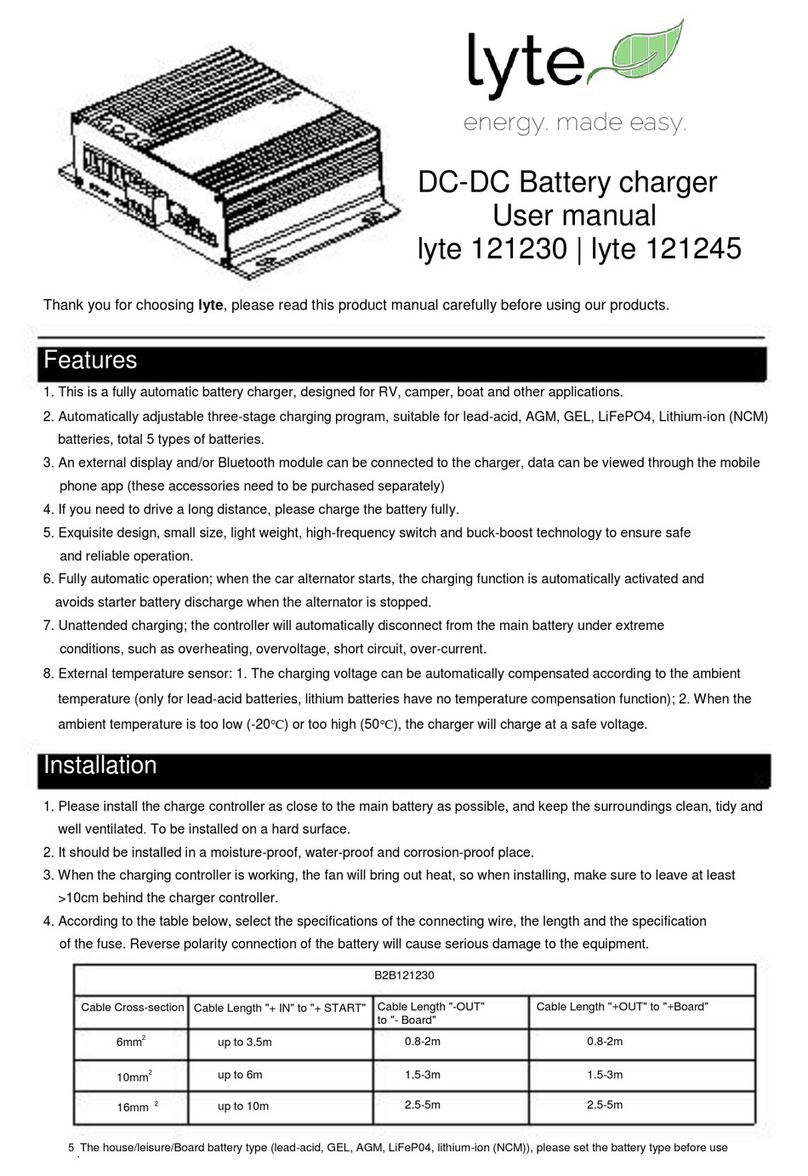Lyte 121230 user manual