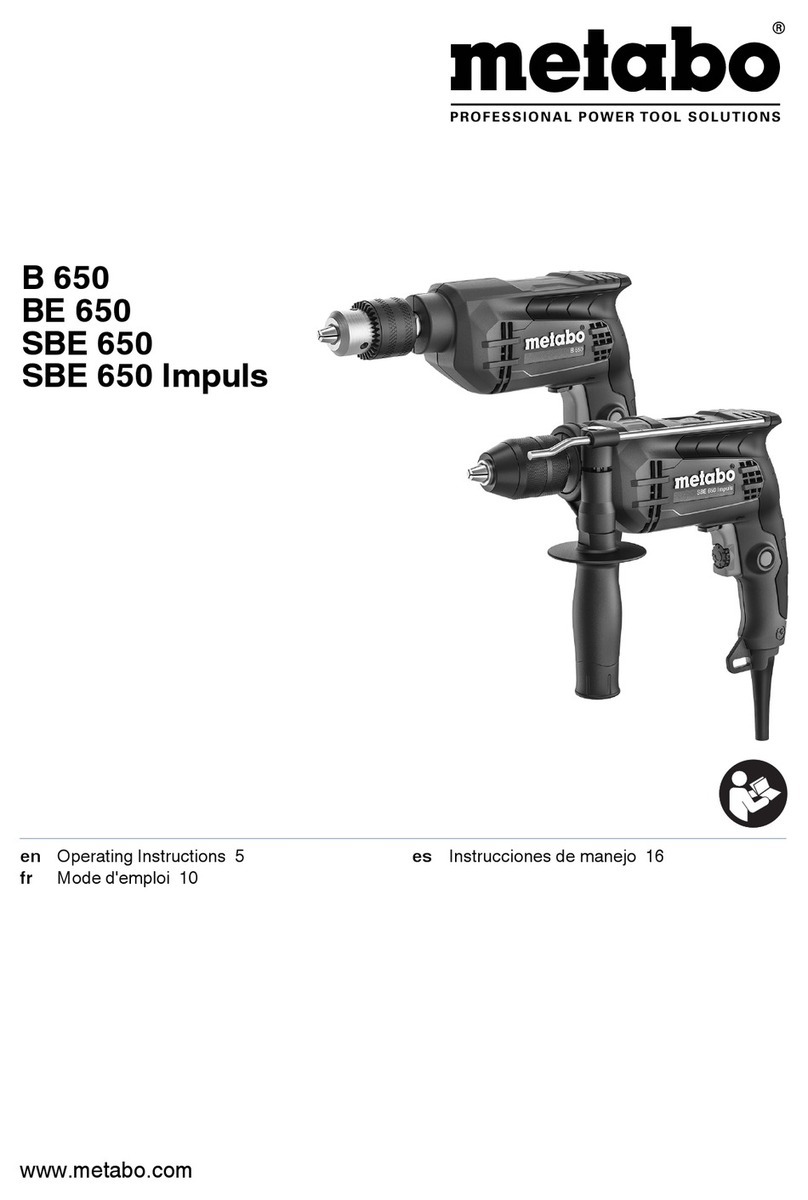 Metabo B 650 operating instructions