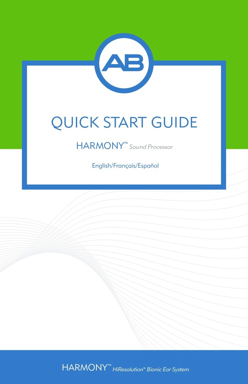 Auria Harmony HiResolution Bionic Ear System quick start guide Auria Harmony HiResolution Bionic Ear System quick start guide