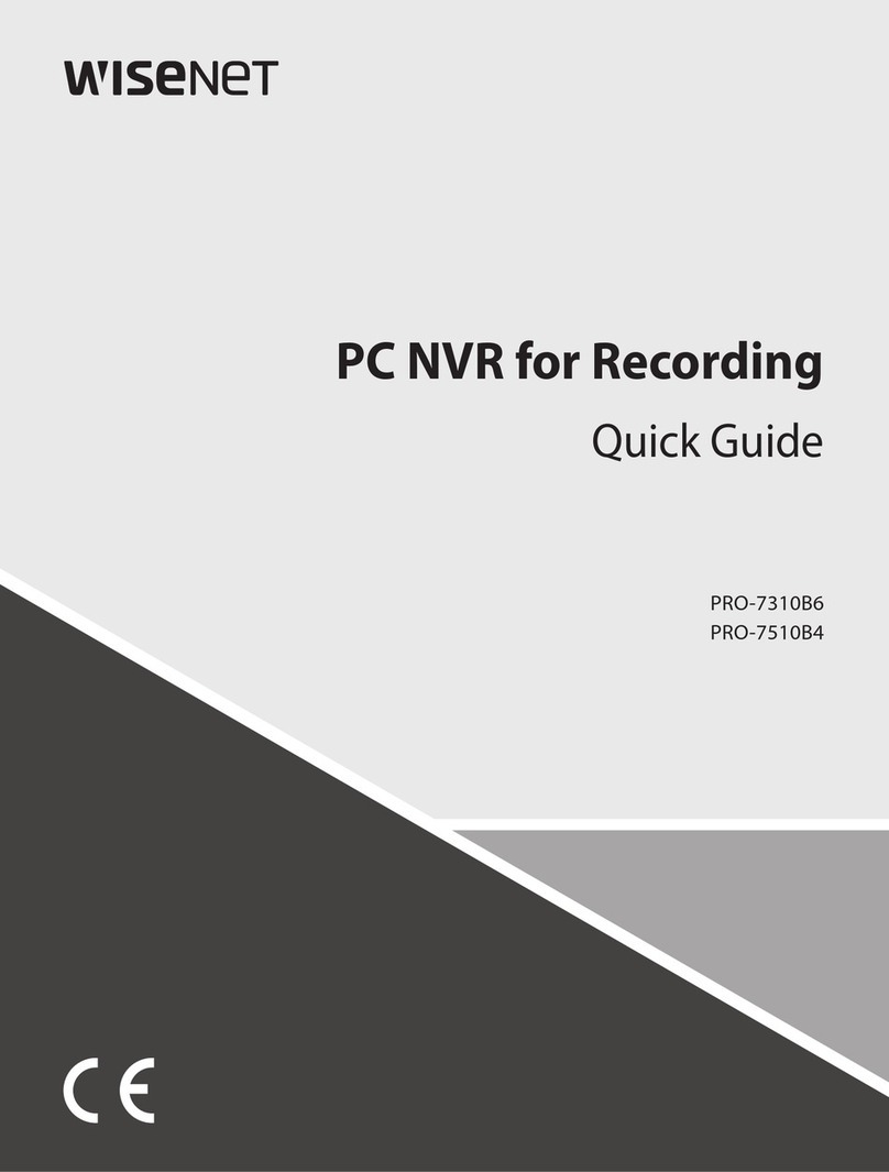 Wisenet PRO-7310B6 User manual