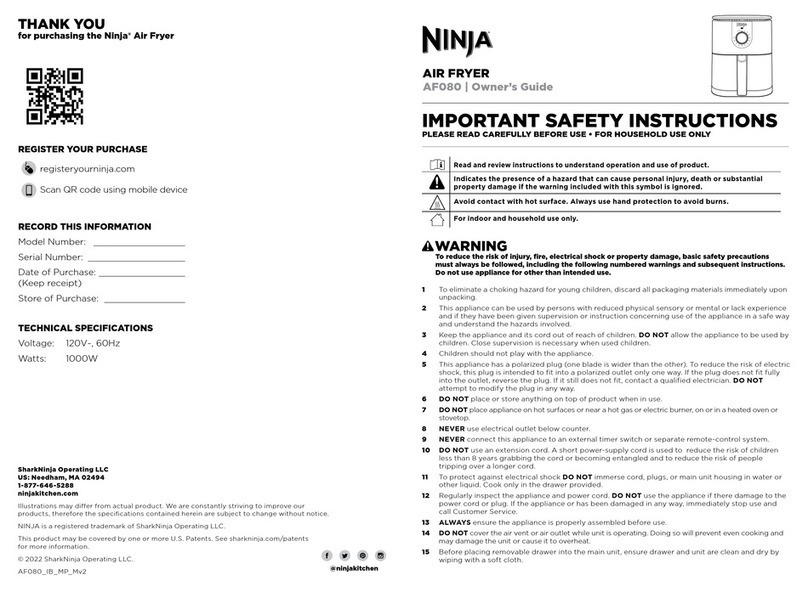 Ninja AF080C User manual