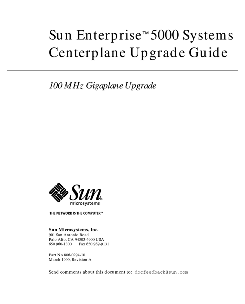 Sun Microsystems Sun Enterprise 5000 Installation and operation manual