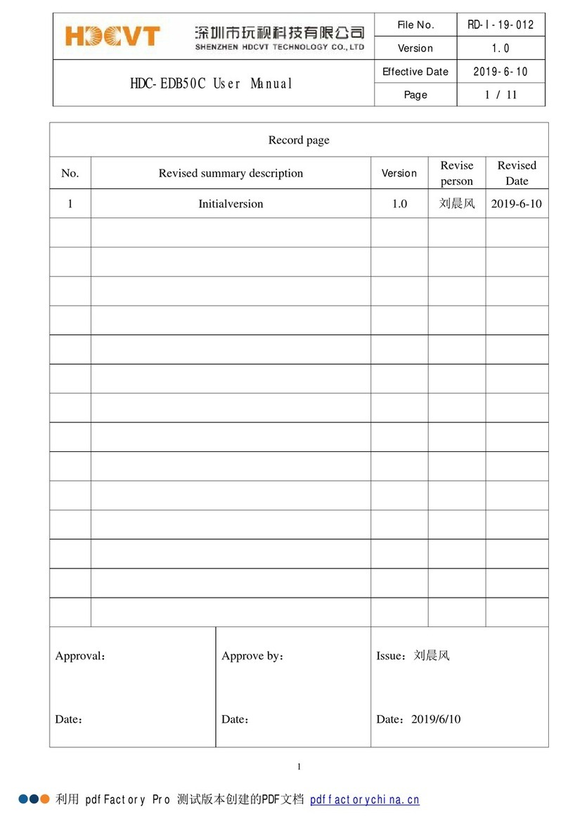 HDCVT TECHNOLOGY HDC-EDB50C user manual