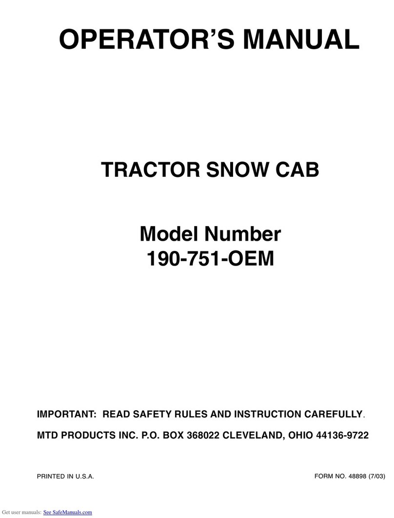 MTD 190-751-OEM Operator's manual MTD 190-751-OEM Operator's manual