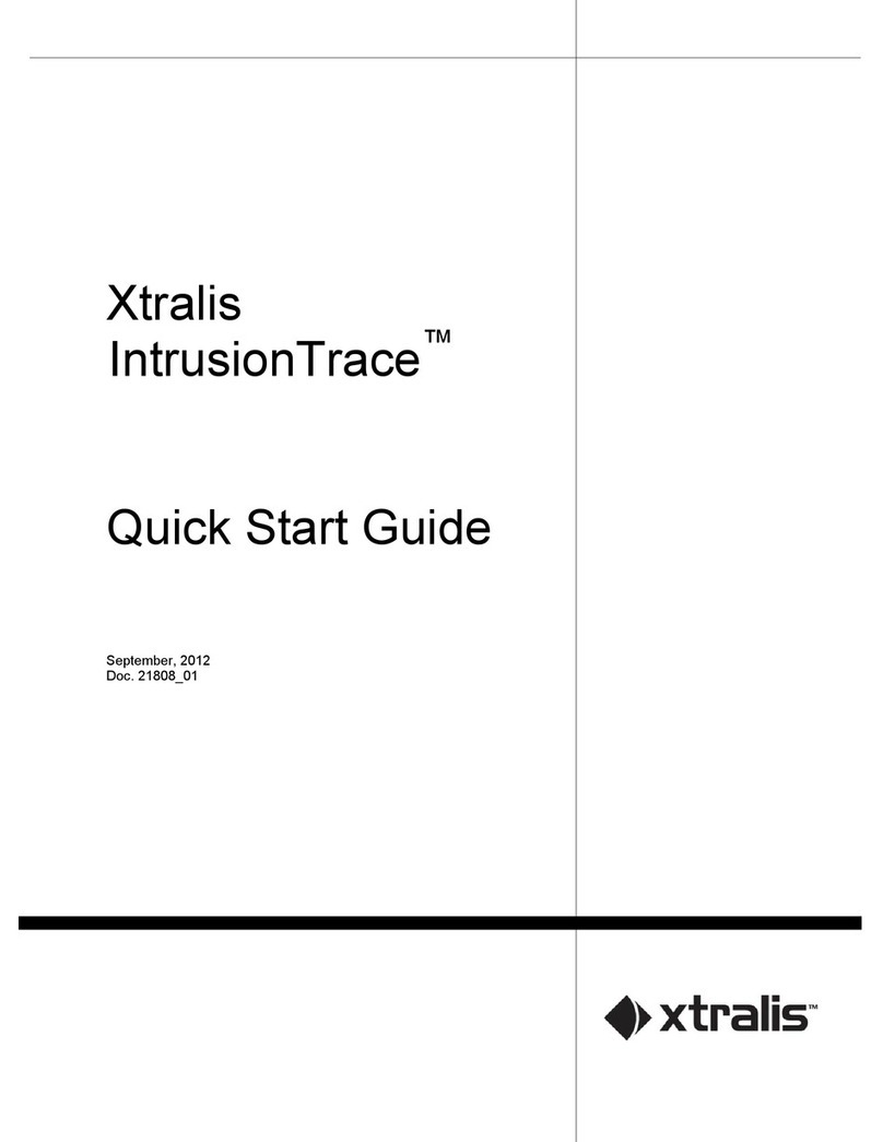 Xtralis IntrusionTrace User manual