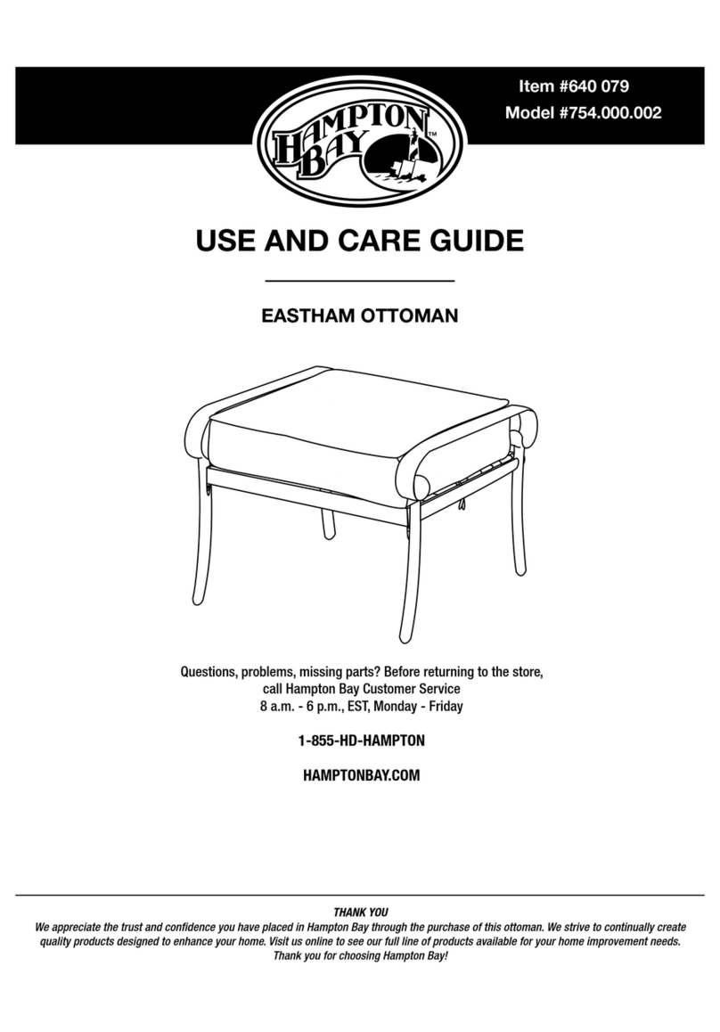 HAMPTON BAY EASTHAM 754.000.002 Use and care guide HAMPTON BAY EASTHAM 754.000.002 Use and care guide