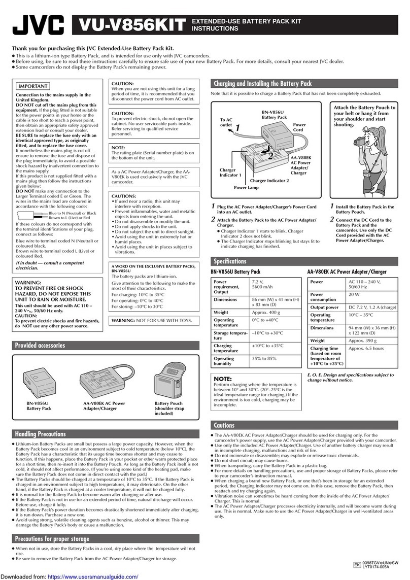 JVC VU-V856KIT User manual
