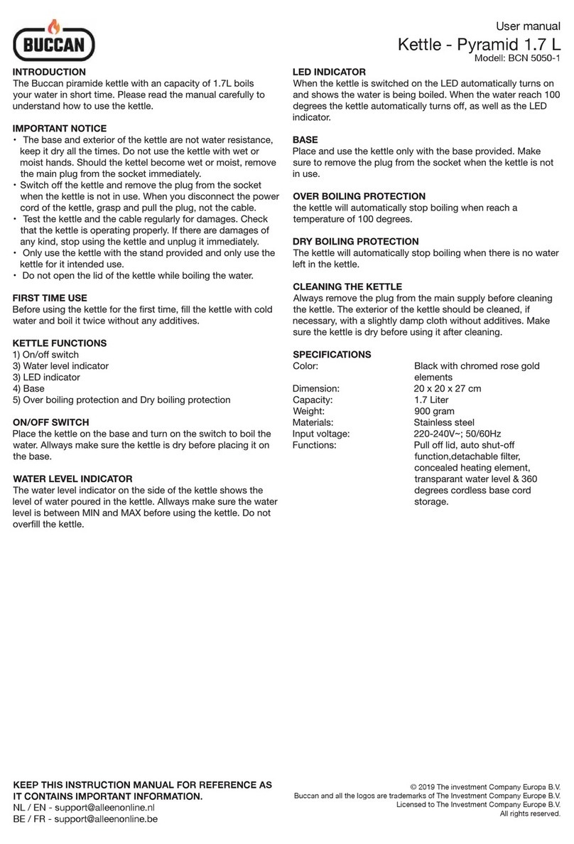 Buccan BCN 5050-1 user manual