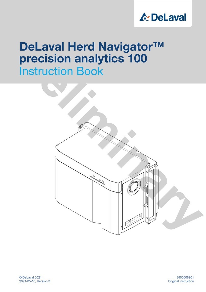 DeLaval Herd Navigator precision analytics 100 Instruction book