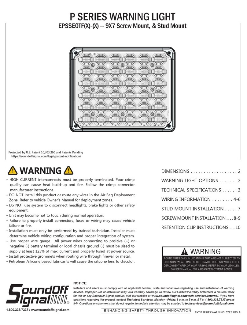 Soundoff Signal P Series User manual Soundoff Signal P Series User manual