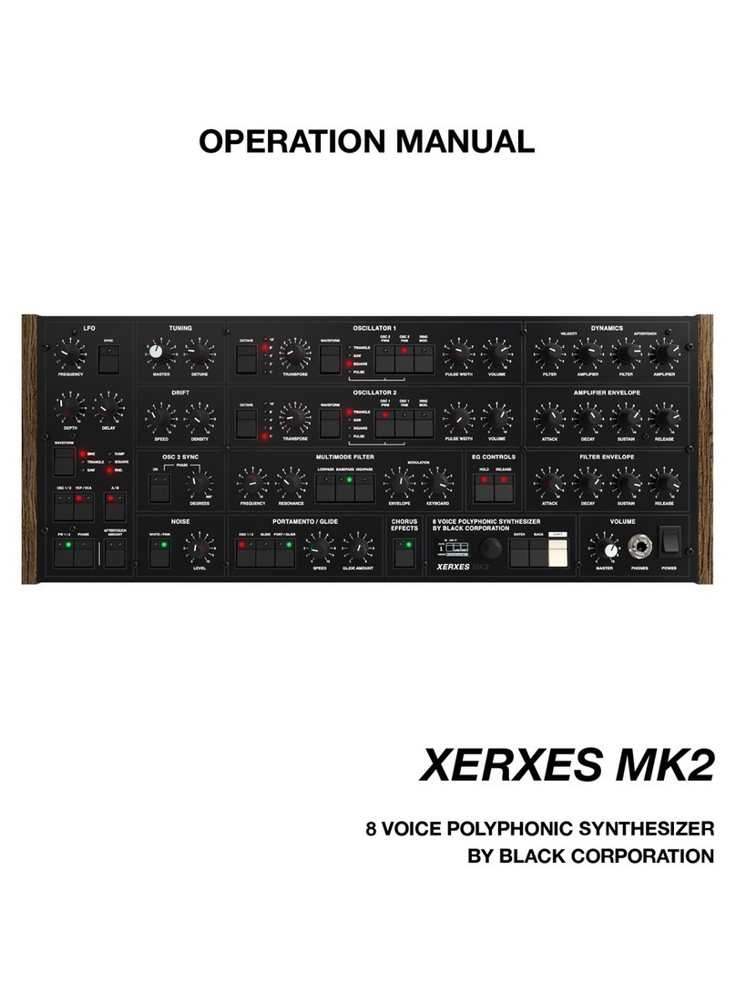 Black Corporation XERXES MK2 Operation manual
