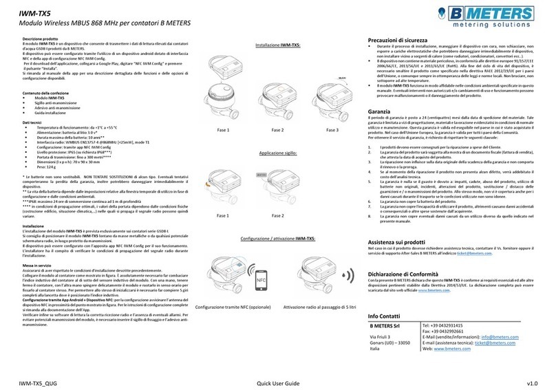 B meters IWM-TX5 User manual