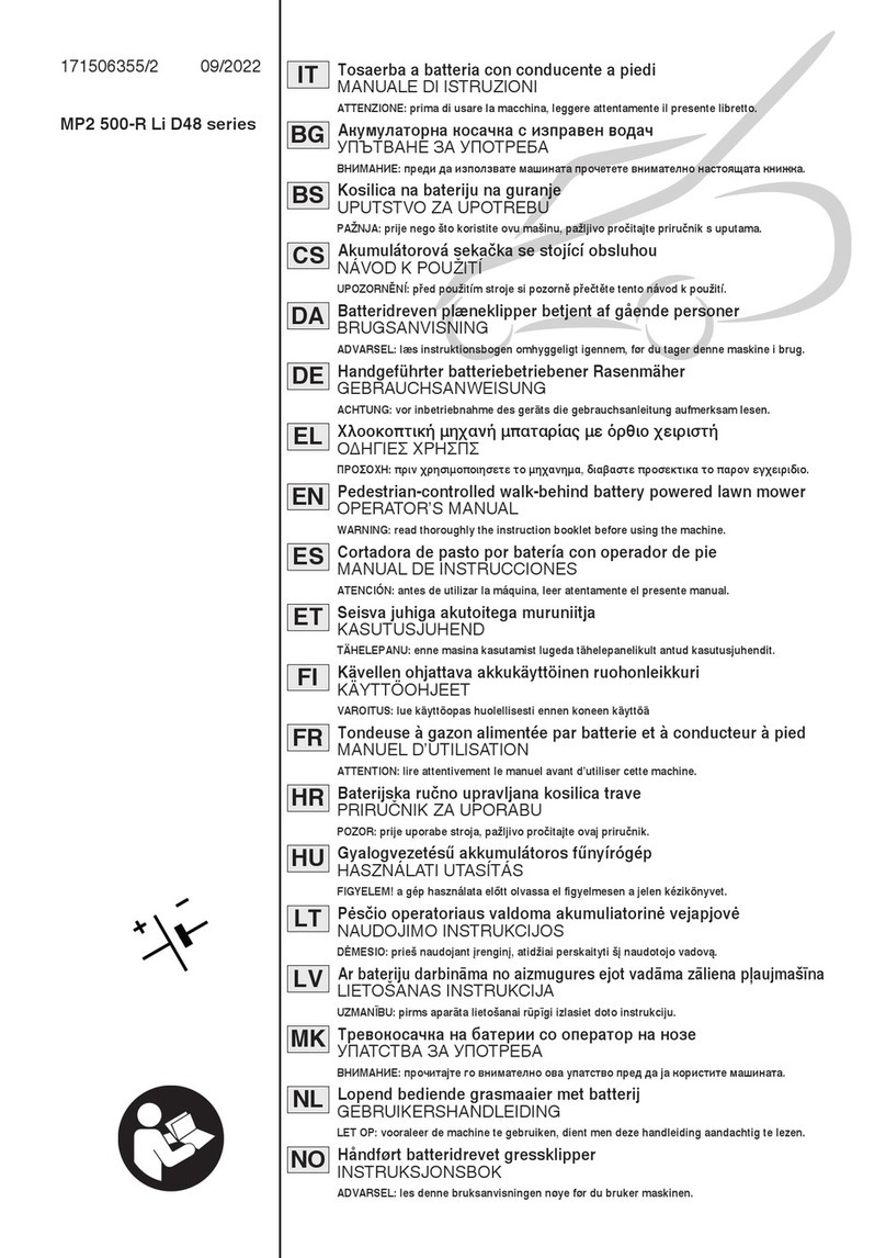 Stiga MP2 500-R Li D48 Series Operator's manual