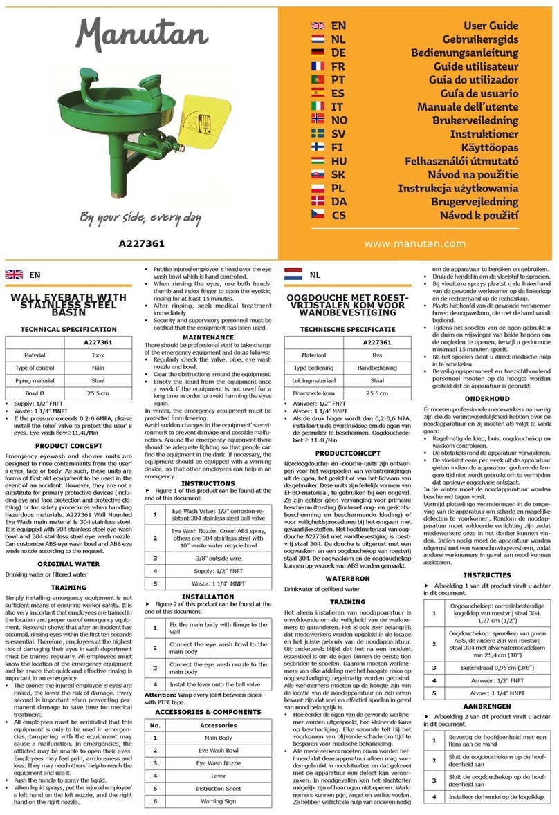 Manutan A227361 user guide