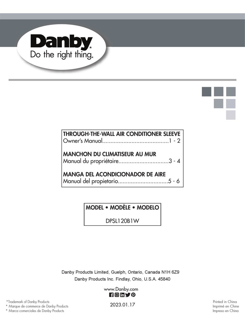 Danby DPSL120B1W owner's manual