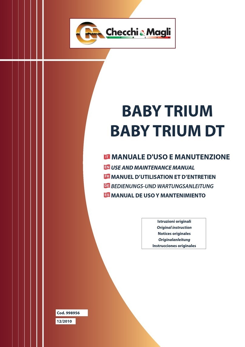 Checchi & Magli BABY TRIUM Use and maintenance manual