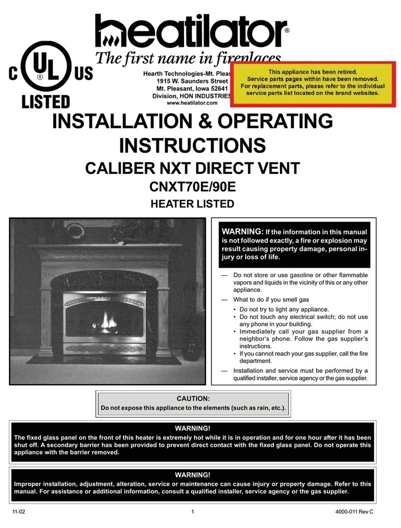 Heatilator CNXT70E Manual
