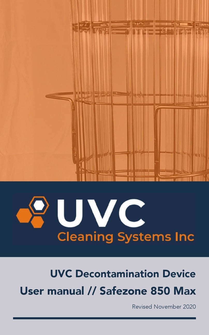 UVC Cleaning Systems Safezone 850 Max user manual