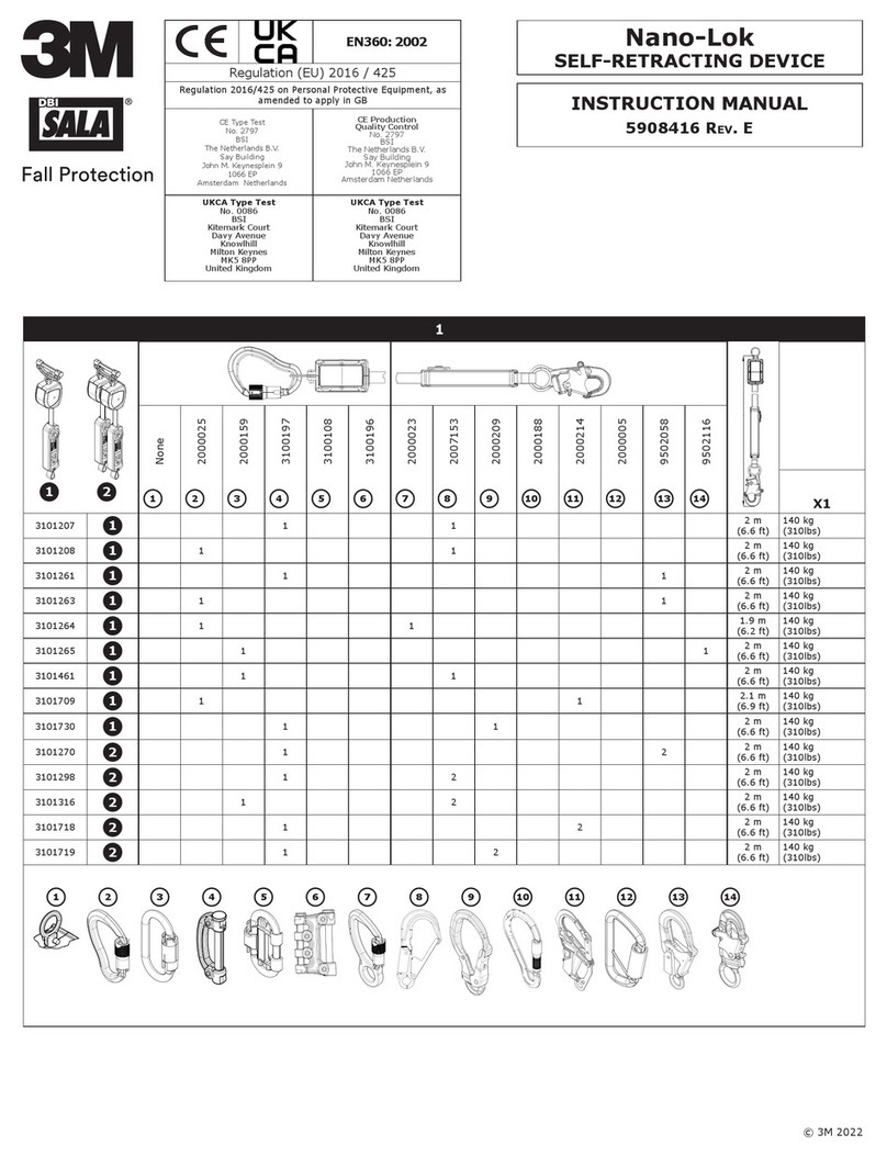 3M DBI SALA Nano-Lok User manual