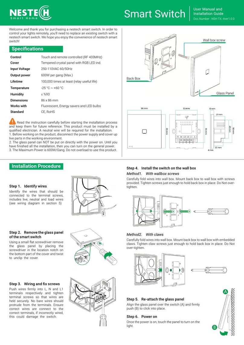 Nestech Smart Switch User manual