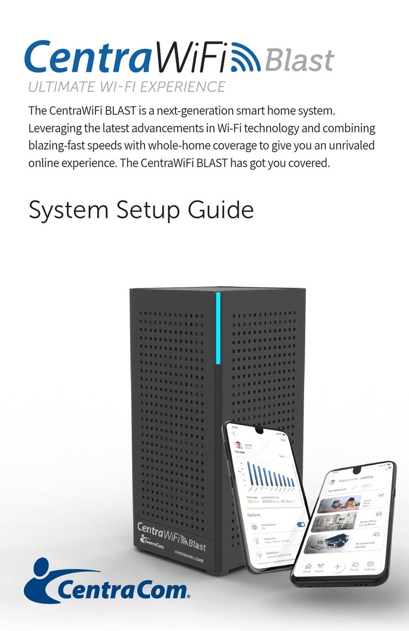 CentraCom CentraWiFi BLAST Systems setup guide