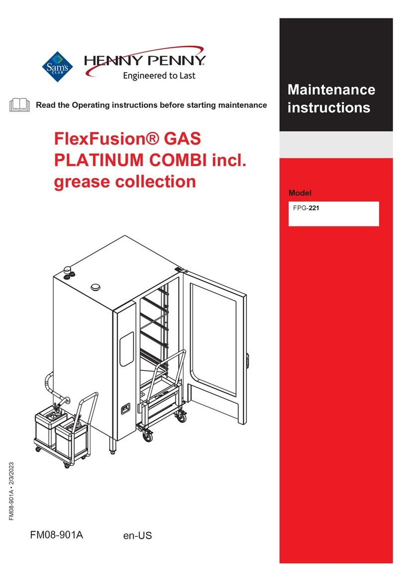 Henny Penny FlexFusion FPG-221 Maintenance Instruction Henny Penny FlexFusion FPG-221 Maintenance Instruction