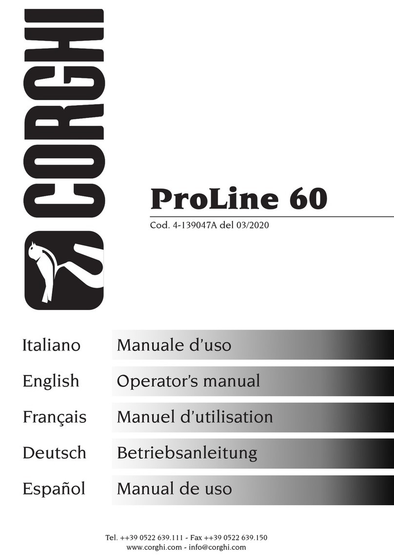 Corghi ProLine 60 User manual