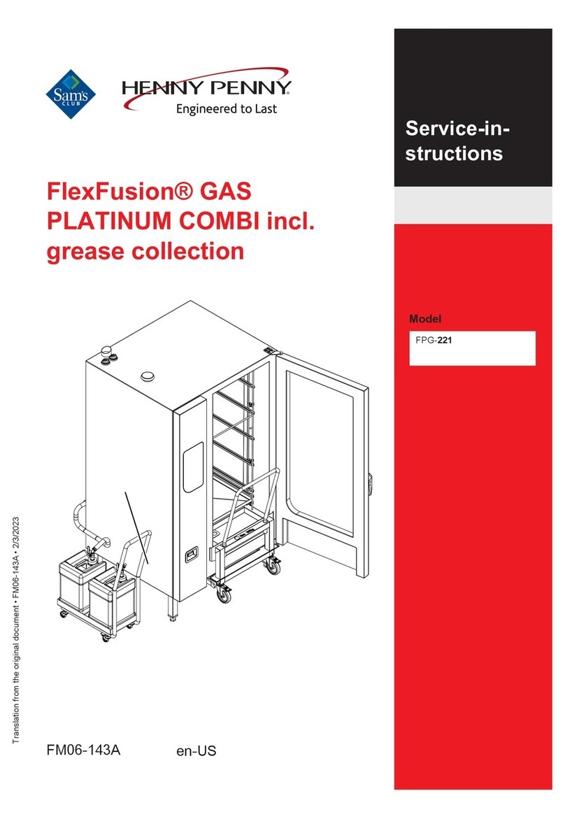 Henny Penny FlexFusion FPG-221 Service instructions