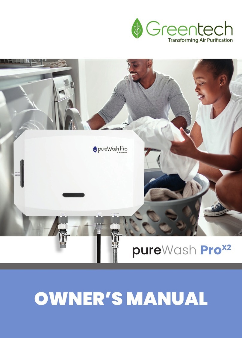 GreenTech pureWash ProX2 User manual