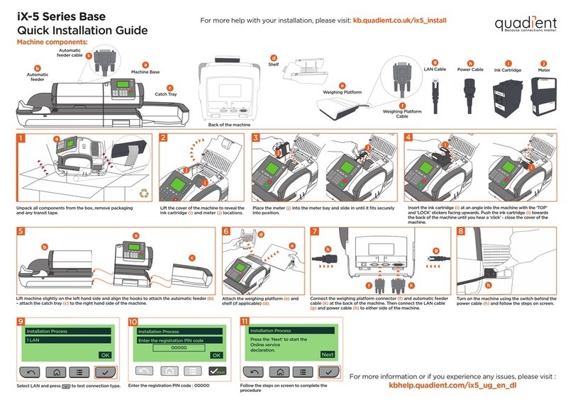 quadient iX-5 Series Quick installation guide