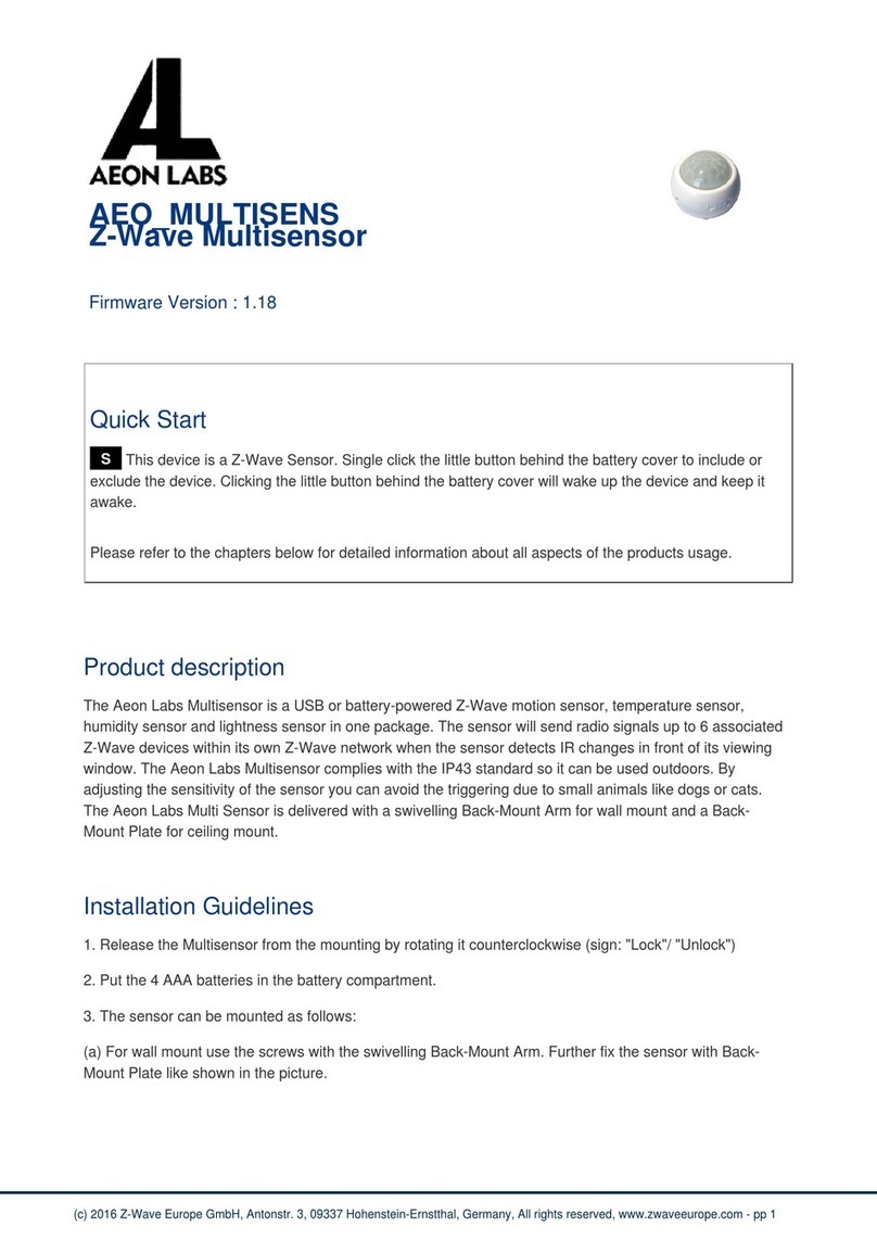 Aeon Labs AEO MULTISENS quick start