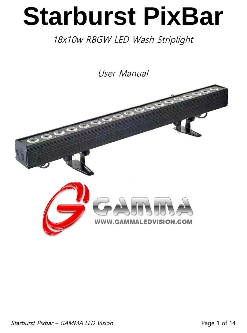 Gamma+ Starburst PixBar user manual