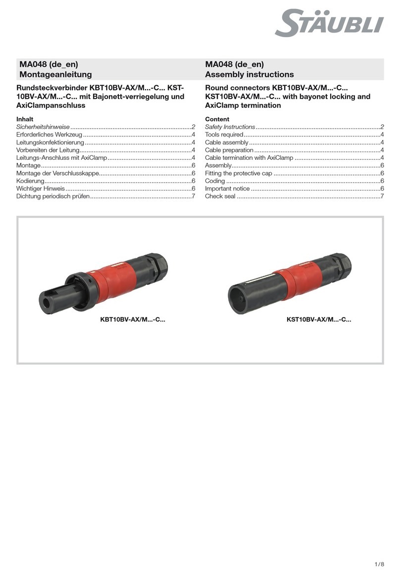 Staubli KST10BV-AX/M C Series User manual
