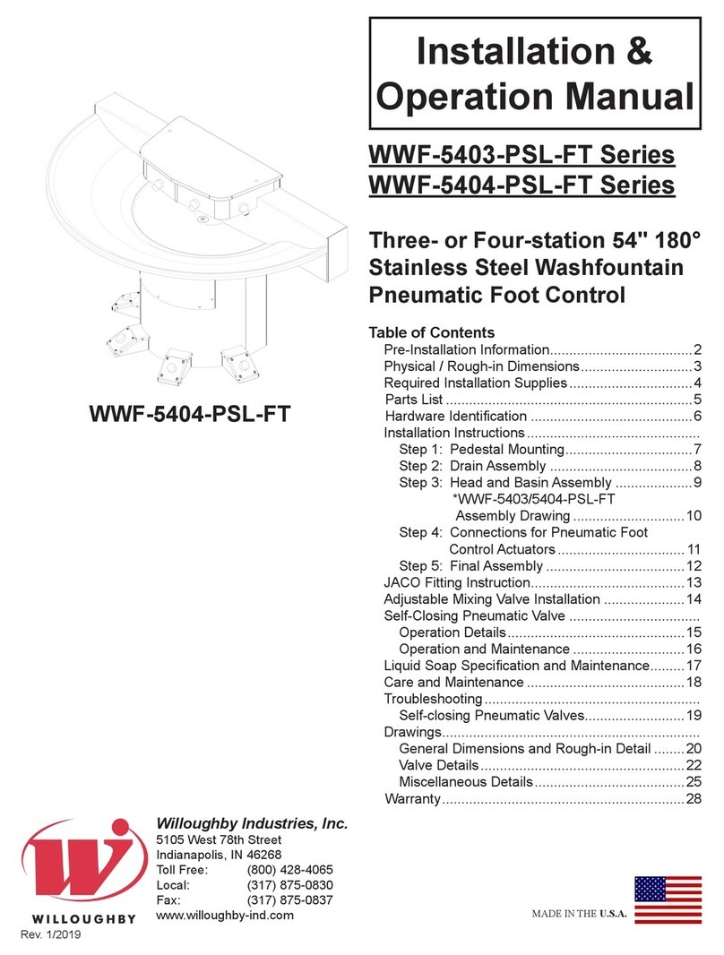 Willoughby Industries, Inc. WWF-5403-PSL-FT Series User manual