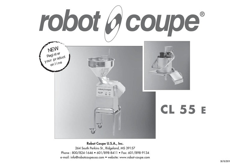 Robot Coupe CL 55 e User manual