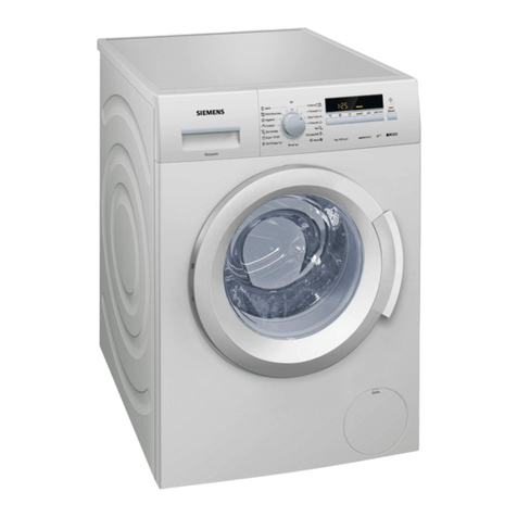 Siemens WM10K20SGC Specification sheet Siemens WM10K20SGC Specification sheet