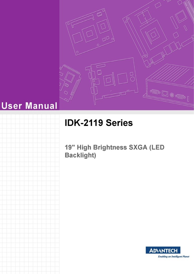 Advantech IDK-2119 Series User manual Advantech IDK-2119 Series User manual